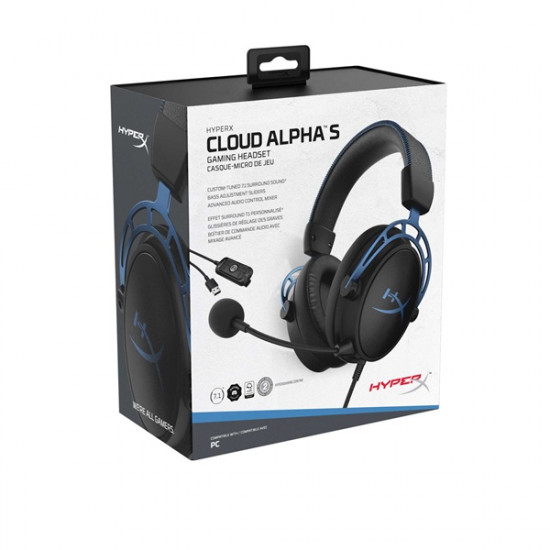 HP HYPERX Headset Cloud Alpha S, fekete-kék (4P5L3AA)