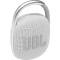 JBL Clip 4 vízálló Bluetooth hangszóró fehér (JBLCLIP4WHT)