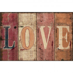 Love 20x30 cm-es retro dekor fémtábla (C20386)