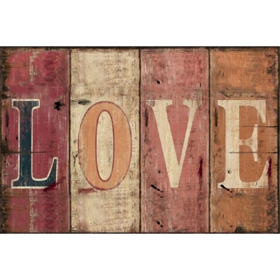 Love 20x30 cm-es retro dekor fémtábla (C20386)