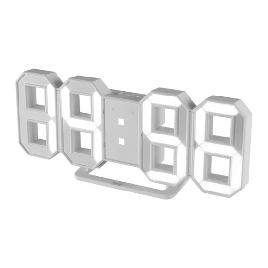 Somogyi Digitális ébresztőóra 3D fehér (LTC 04)
