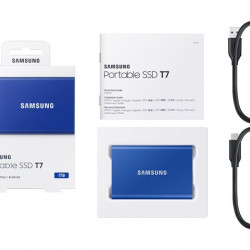 SAMSUNG Portable SSD T7 1TB extern USB 3.2 Gen 2 indigo blue