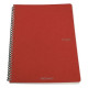 Fabriano Ecoqua A4 70 lapos piros kockás spirálfüzet (19290106)