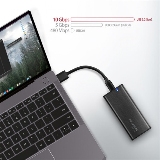 Axagon EEM2-SBC USB-C 3.2 Gen2 - M.2 NVMe SSD ház