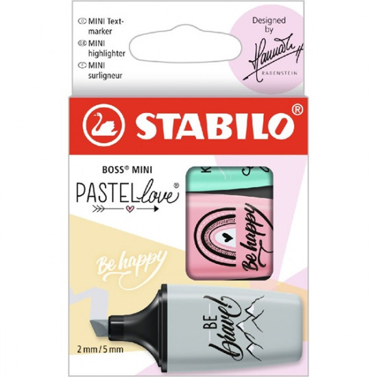 Stabilo BOSS MINI Pastellove 3 db/csomag vegyes színű szövegkiemelő (07/03-49) Stabilo BOSS MINI Pastellove 3 db/csomag vegyes színű szövegkiemelő (07/03-49)