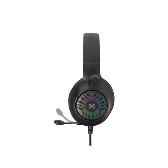 NOXO Skyhorn mikrofonos RGB gamer headset - fekete (NOXO SKYHORN)