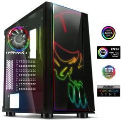Spirit of Gamer GHOST ONE fekete RGB táp nélküli ház