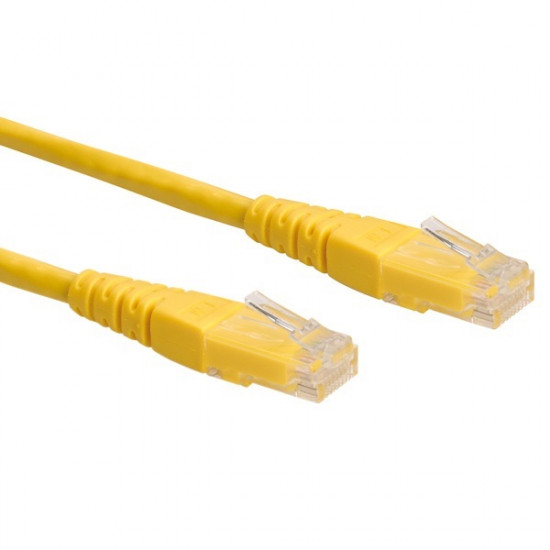 ROLINE kábel UTP CAT6 0,3m sárga ( 21.15.1512)
