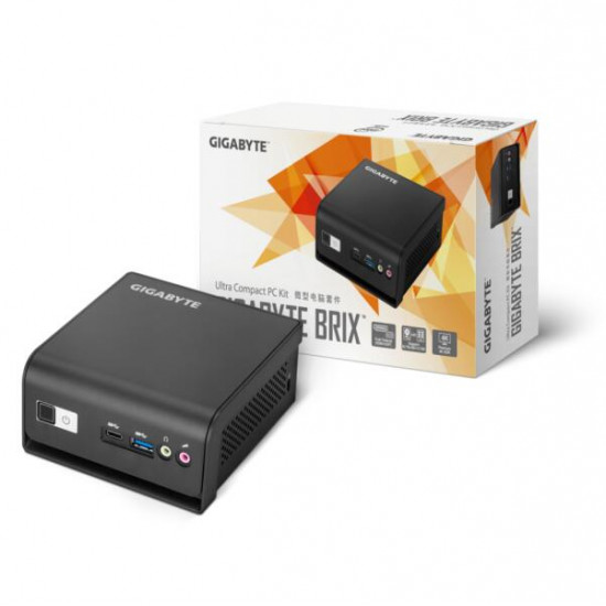 GIGABYTE PC BRIX, Intel Pentium N5105 2.9 GHz, HDMI, MiniDisplayport, LAN, WIFI, Bluetooth, 2,5 HDD hely, 4xUSB 3.0