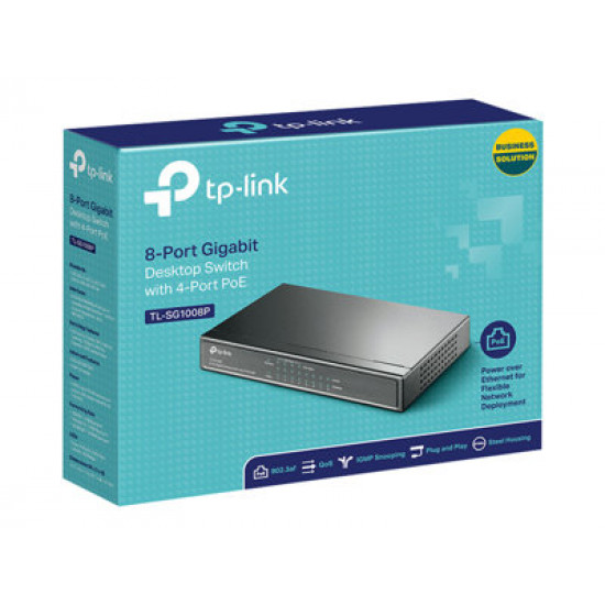 TP-Link TL-SG1008P  10/100/1000Mbps 8 portos switch