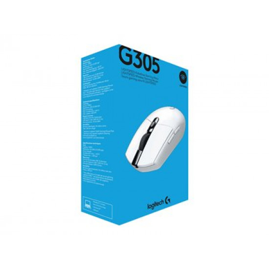 Logitech G305 LIGHTSPEED vezeték nélküli optikai Gaming egér fehér (910-005291) Logitech G305 LIGHTSPEED vezeték nélküli optikai Gaming egér fehér (910-005291)