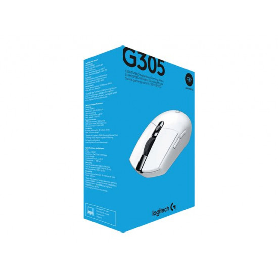 Logitech G305 LIGHTSPEED vezeték nélküli optikai Gaming egér fehér (910-005291) Logitech G305 LIGHTSPEED vezeték nélküli optikai Gaming egér fehér (910-005291)