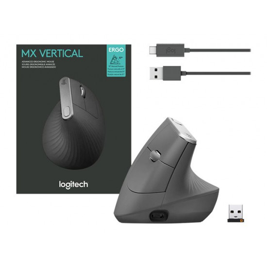 Logitech MX Vertical vezeték nélküli egér (910-005448)