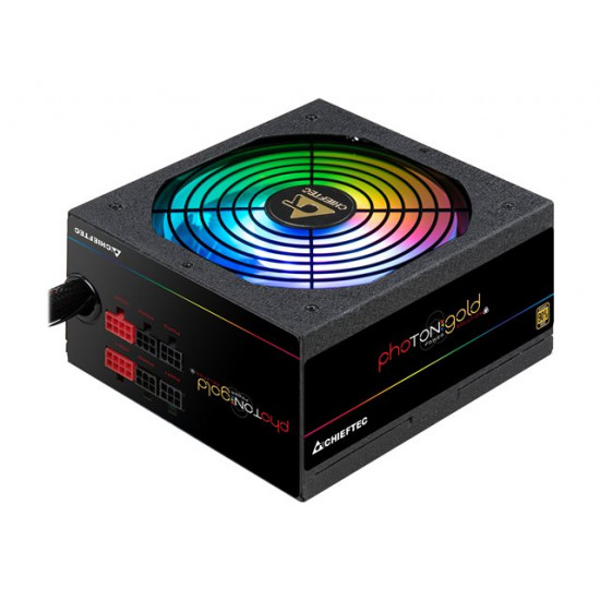 Chieftec Photon Gold 650W RGB fél-moduláris tápegység (GDP-650C-RGB)