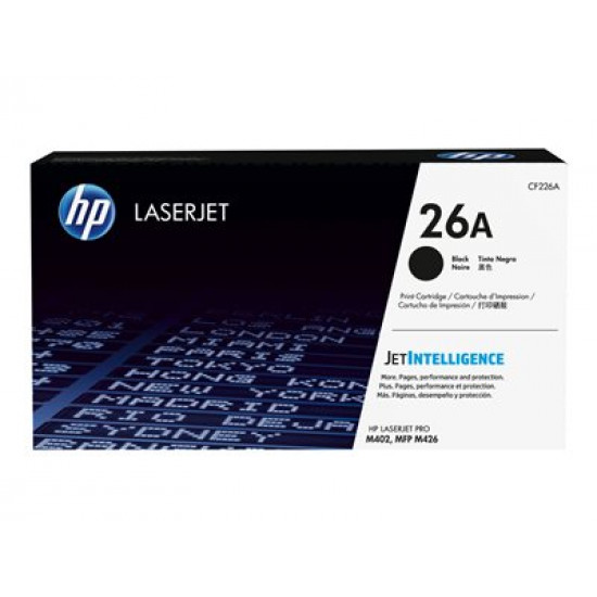 HP CF226A Toner HP 26A black 3 100 pgs