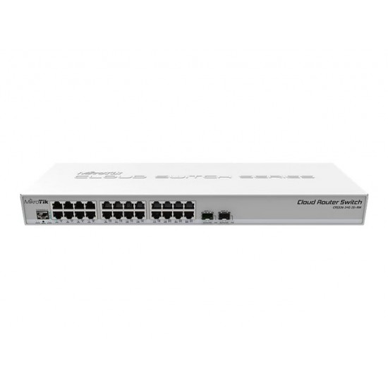 MikroTik SFP + Uplink Cloud Router Switch, 24 port (CRS326-24G-2S+RM)