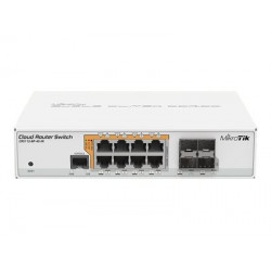 MikroTik CRS112-8P-4S-IN Smart PoE Switch asztali