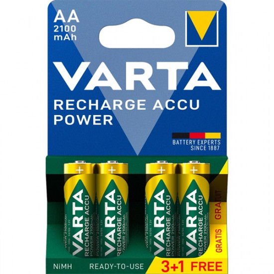 Varta AA 2100mAh NiMh akku 3+1 db (56706101494)