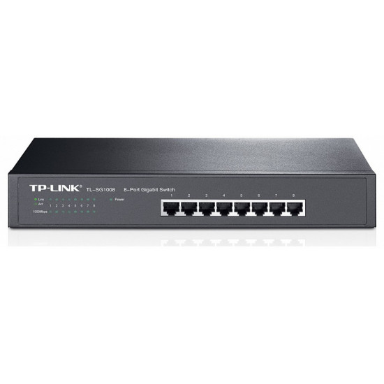 TP-Link TL-SG1008  10/100/1000Mbps 8 portos switch (fém ház)