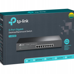 TP-Link TL-SG1008  10/100/1000Mbps 8 portos switch (fém ház)