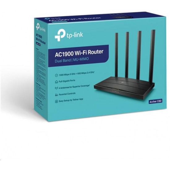 TP-LINK Archer C80 AC1900 Dual band Wireless Gbit router