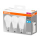 Osram Base matt műanyag búra/14W/1521lm/4000K/E27 LED körte izzó 3 db (4058075819559)