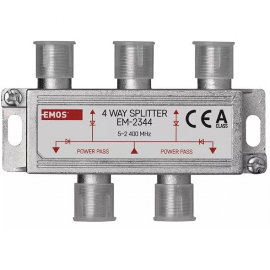 Emos EM2344 4-es F csatlakozós antenna elosztó (J0104)