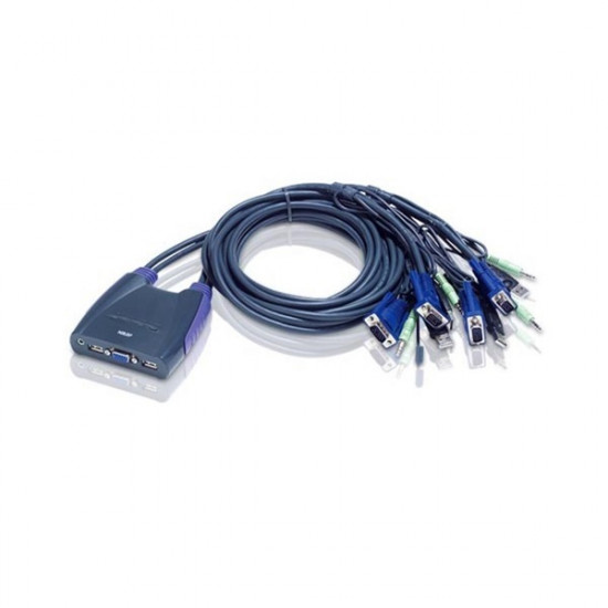 ATEN KVM Switch 4PC USB + kábel (CS64US)