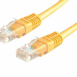ROLINE UTP Patch kábel, CAT6, 0.5m, sárga (21.15.1522)