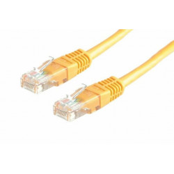ROLINE UTP Patch kábel, CAT6, 0.5m, sárga (21.15.1522)