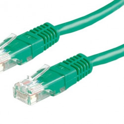 ROLINE UTP Patch kábel, CAT6, 0.5m, zöld (21.15.1523)