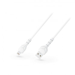 Devia Kintone Cable V2 Series USB - Lightning adat- és töltőkábel fehér 1m, 5V/2.1A, ECO csomagolás (ST348594)