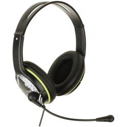 Genius HS-400A dual jack mikrofonos PC zöld headset