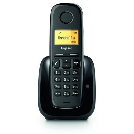 Gigaset A180 DECT hívóazonosítós fekete telefon (4250366863269)