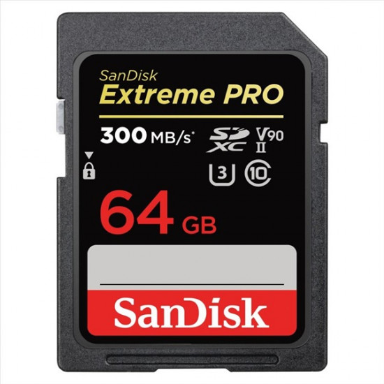 Sandisk Extreme Pro 64GB SD (SDXC Class 10 UHS-II U3) memória kártya