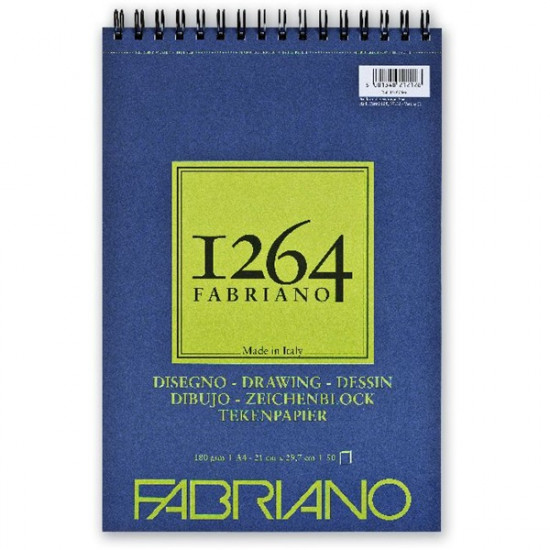 Fabriano 1264 Drawing 180g A4 50lapos spirálkötött rajztömb (19100646)
