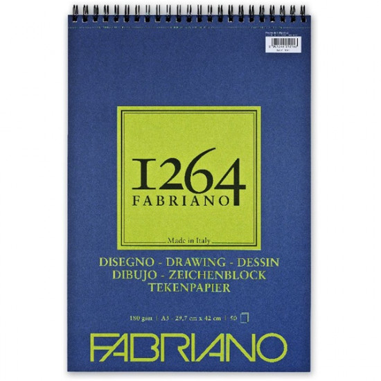 Fabriano 1264 Drawing 180g A3 50lapos spirálkötött rajztömb (19100647)