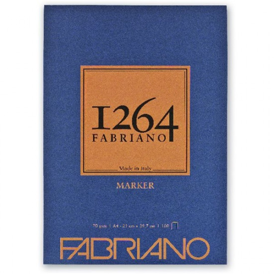 Fabriano 1264 Marker A4 70g/m2 100 lapos felül ragasztott tömb (19100640)