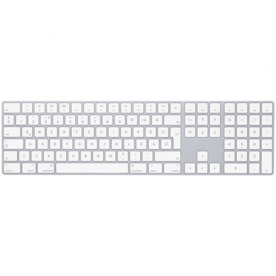 Apple Magic Keyboard számbillentyűzettel magyar ezüst  (MQ052MG/A)