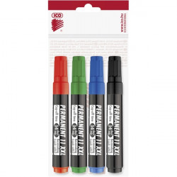 ICO Permanent 11 XXL 4db-os vegyes színes marker (9580066004)