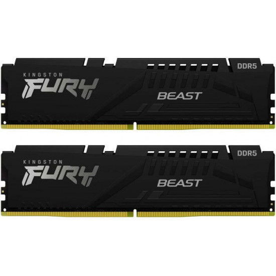 KINGSTON FURY Memória DDR5 64GB 5200MHz CL40 DIMM (Kit of 2) Beast Black