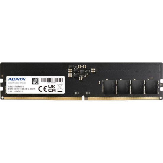 ADATA DDR5 4800MHz 16GB CL40 1,1V memória ADATA DDR5 4800MHz 16GB CL40 1,1V memória