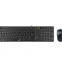 GENIUS Slimstar C126 Vezetékes Billentyűzet (HUN) + USB egér - Fekete