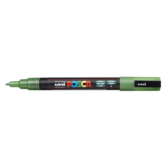 Uni POSCA PC-3ML csillámló zöld marker (2UPC3MLZ)