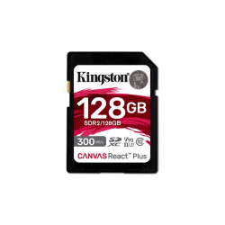 Kingston 128GB SD Canvas React Plus (SDXC Class 10 UHS-II U3) (SDR2/128GB) memóriakártya