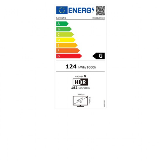 Samsung 65'' 4K UHD Smart LED TV (UE65BU8502KXXH)