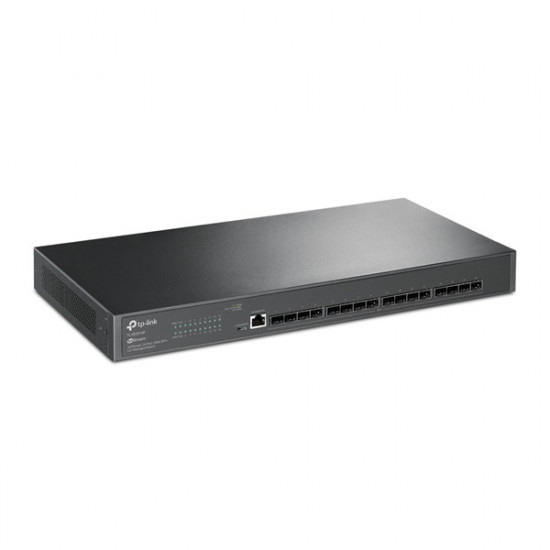 TP-LINK Switch 16x10G SFP+ + 2xkonzol port, Menedzselhető Rackes, TL-SX3016F