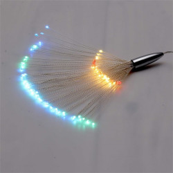 Tűzijáték stílusú fix fényű IPX3 szabványos/több színű/120db LED-es/napelemes fénydekoráció (250-04)