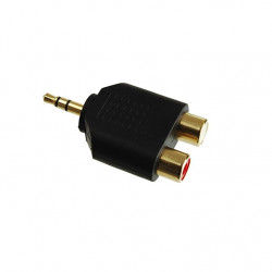Audio 6,3 Jack - 2x RCA elosztó adapter (05242)