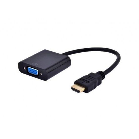 Gembird fekete HDMI - VGA adapter (A-HDMI-VGA-04)